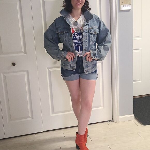 🦩 Flamingo Denim Jacket - Picture 3 of 4